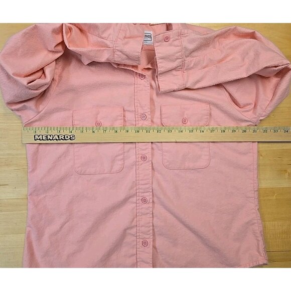 Vintage Five Brother Flannel Shirt Womens Size Large Pink Union Made in USA - Picture 4 of 8